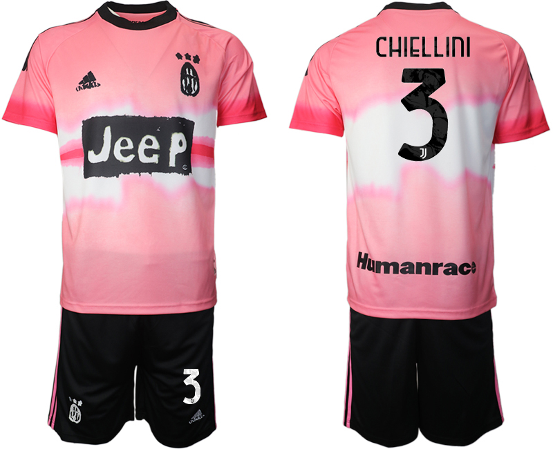 Men 2021 Juventus adidas Human Race #3 soccer jerseys